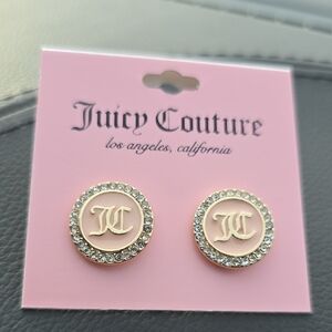 Juicy Couture Gold and Silver Medallion Earrings